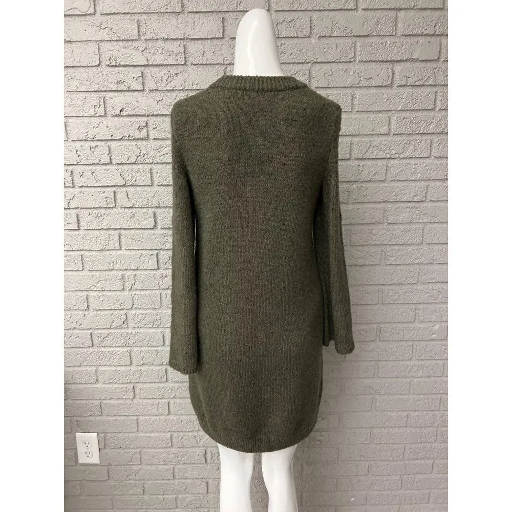 Madewell Donegal Button Sleeve Sweater Mini Dress Size XXS - Picture 4 of 11